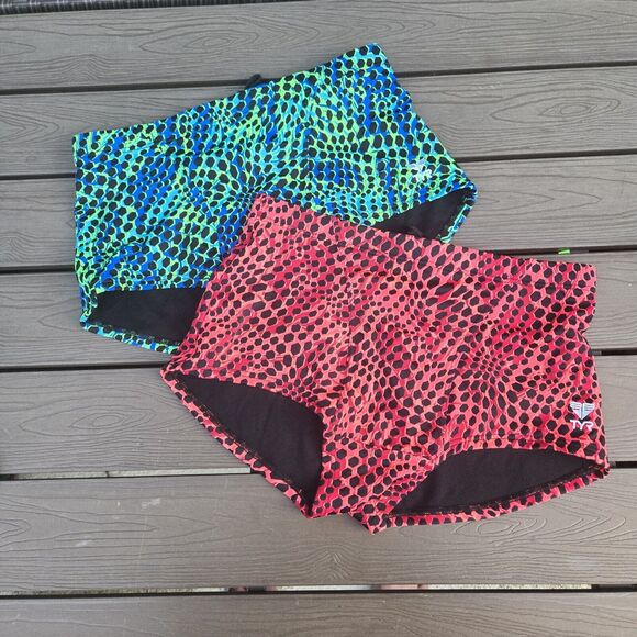 TYR Male Swim Trainer Swarm Multicolor Size 30 Marketing Samples Bundle Of 2 New - Picture 1 of 4
